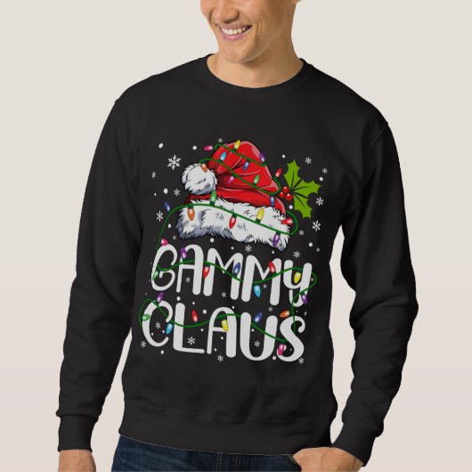 Sweatshirt Gammy Claus Noël Santa Chapeau Correspondances Fam (Devant)