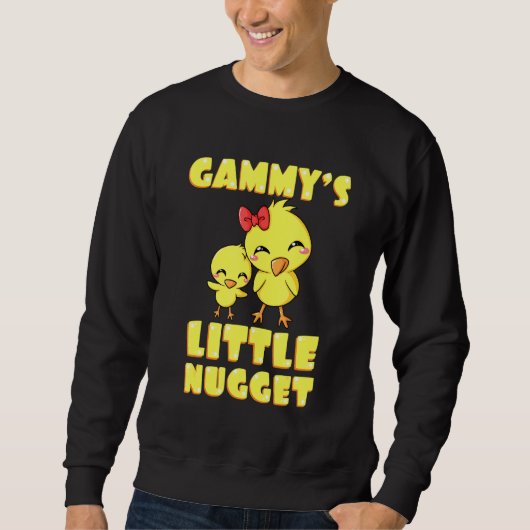 Sweatshirt Gammys Little Nugget Chicken Grand-mère Fête des m (Devant)