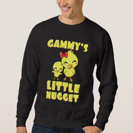 Sweatshirt Gammys Little Nugget Chicken Grand-mère Fête des m (Devant)
