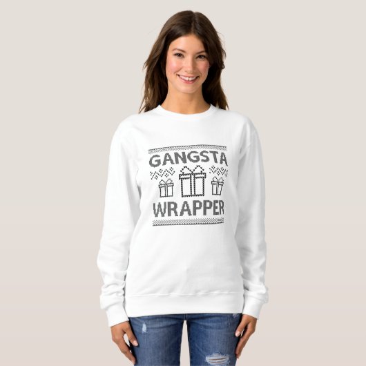 Sweatshirt Gangsta Wrapper (Devant entier)