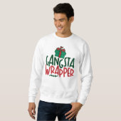 Sweatshirt Gangsta Wrapper - Noël drôle (Devant entier)
