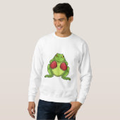 Sweatshirt Gants de boxe Boxeur grenouille (Devant entier)