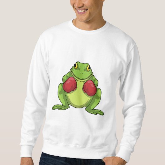Sweatshirt Gants de boxe Boxeur grenouille (Devant)