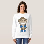 Sweatshirt Gants de boxe de singe (Devant entier)