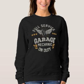 Sweatshirt Garage de service complet Mécanique en service