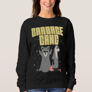 Sweatshirt Garbage Gang Animaux Raccoon et Opossum Trash Pan