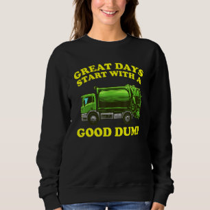 Sweatshirt Garbage Truck Kids Hommes Femmes Trump Trucs