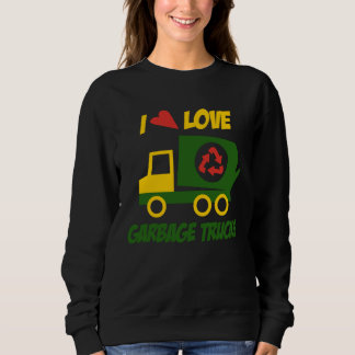 Sweatshirt Garbage Truck Recycle Bins Junk Dumpster Rubbish L