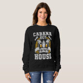 Sweatshirt Garçon de cabane dans la maison servant des boisso (Devant entier)