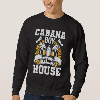 Sweatshirt Garçon de cabane dans la maison servant des boisso