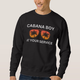 Sweatshirt Garçon de cabane Homme Été Fête au bord de la pisc