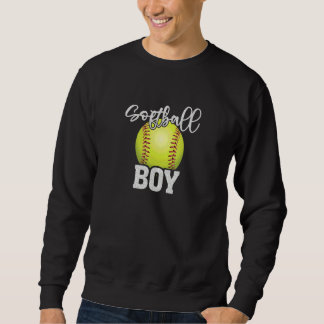 Sweatshirt Garçon de softball Famille de softball vintage ass