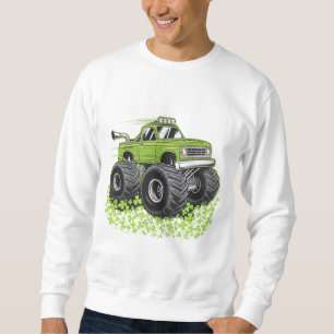 Sweatshirt Garçon Saint-Patrick jour tout-petit camion monstr