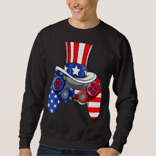 Sweatshirt Garçons 4 juillet jeu vidéo American Flag Uncle Sa