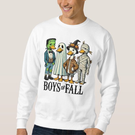 Sweatshirt Garçons des canards d'Halloween d'automne (Devant)