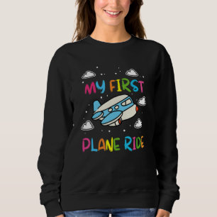 Sweatshirt Garçons Enfants Première Fois En Avion Mon Premier