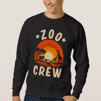 Sweatshirt Garçons Filles Voyage au Zoo Animaux de Zoo