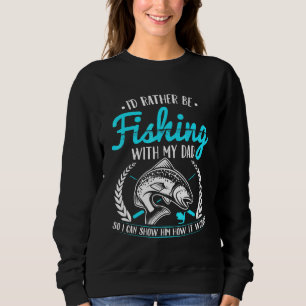 Sweatshirt Garçons Pêche Enfants Poisson Papa Son Corresponda