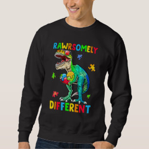 Sweatshirt Garçons Sensibilisation sur l'autisme Dinosaure Ra