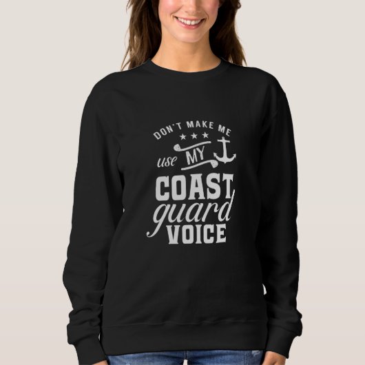 Sweatshirt Garde côtière Voice Coastie Marine côtière Secourt (Devant)