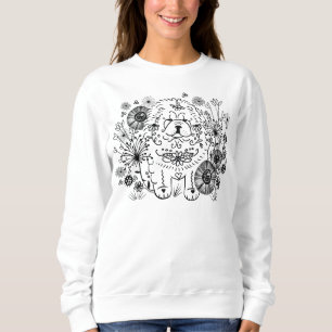 Sweatshirt GARDEN DOODLE CHOW - Chemises blanches- choisir le