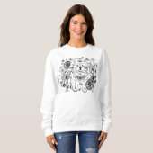 Sweatshirt GARDEN DOODLE CHOW - Chemises blanches- choisir le (Devant entier)