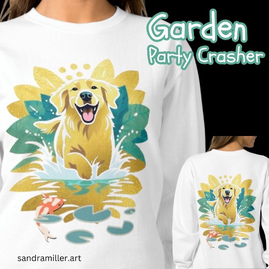 Sweatshirt GARDEN PARTY CRASHER Chemises d'or Retriever
