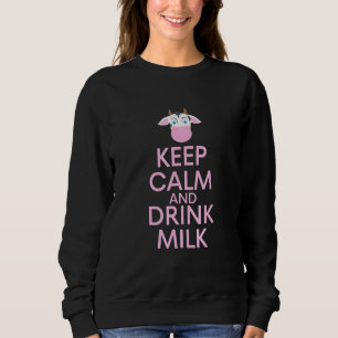 Sweatshirt Garder calme et boire du lait Vache Lait Café Lait