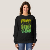 Sweatshirt Gardez La Plage Propre (Devant entier)