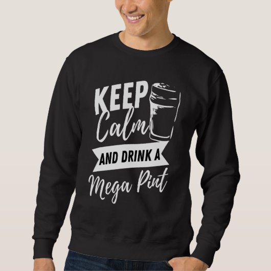Sweatshirt Gardez Le Calme Et Buvez Une Citation Sarcastique  (Devant)