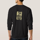 Sweatshirt Gardez le calme et le Frack dessus. Depuis 1947. (Dos)