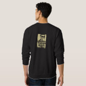 Sweatshirt Gardez le calme et le Frack dessus. Depuis 1947. (Dos entier)