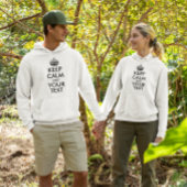 SWEATSHIRT GARDEZ LE CALME ET VOTRE TEXTE