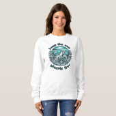 Sweatshirt Gardez le plastique de la mer libre (Devant entier)