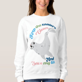 Sweatshirt Gardez l'eau propre Norppa