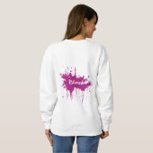 Sweatshirt Gardez votre calme, c'est le sweat-shirt de la sai (Dos entier)