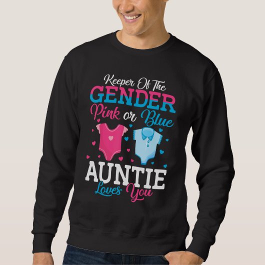 Sweatshirt Gardienne De La Tante De Genre Rose Ou Bleu Lo (Devant)