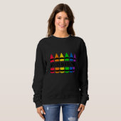 Sweatshirt Gardienne de l'école pour femmes enseignant Crayon (Devant entier)