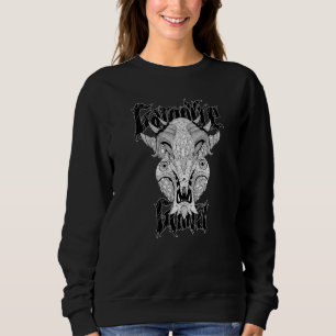 Sweatshirt gargouilles de style rétro vintage