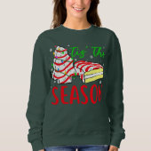 Sweatshirt Gâteaux de Noël Debbie-Becky-Jen Little Tis' (Devant)