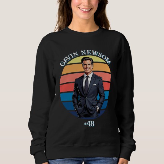Sweatshirt Gavin Newsom | Vintage #48 (Devant)
