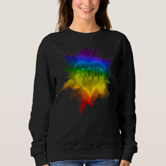 Sweatshirt Gay Flag Pride Arc-en-ciel Top Explove Love Lgbtq 