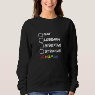 Sweatshirt Gay Lesbienne Bisexuel Droit Humain LGBT Égal Droi