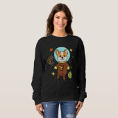 Sweatshirt Gay Ours Corgi Dans L'Espace Gay Oear Pride (Devant entier)