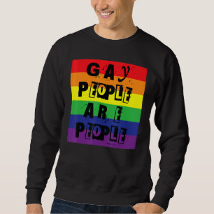 Sweatshirt Gay People Sont Des Gens Gay pride Rainbow Word De