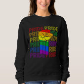 Sweatshirt Gay pride Fist Bump Lgbt - Lgbtq Lesbian Lgbt Mont (Devant)