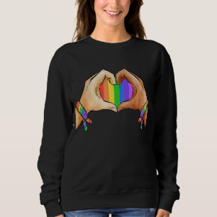 Sweatshirt Gay pride Vêtements Lgbt Arc-en-ciel Drapeau Tee H
