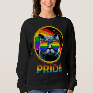 Sweatshirt Gay pride Vintage Lgbt Rainbow Drapeau Lesbian Bis