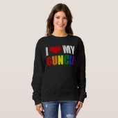 Sweatshirt Gay Uncle Guncle Pride Month LGBT homosexual Rainb (Devant entier)
