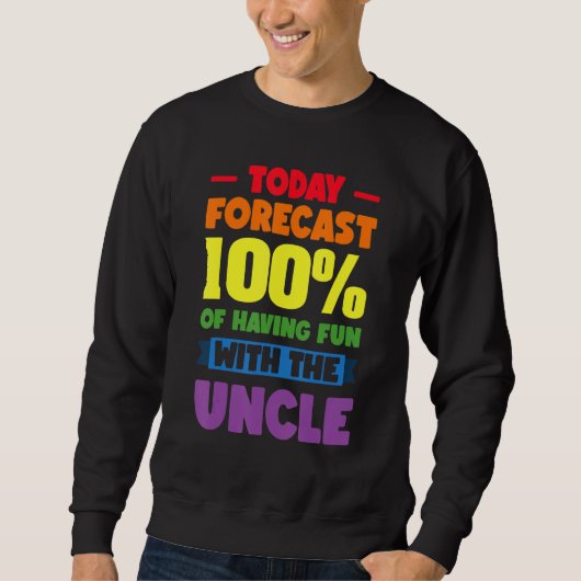Sweatshirt Gay Uncle Pride Guncle 9 (Devant)